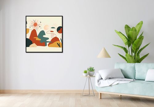 Plakat 80x80cm Kosmos Barw na Arena.pl