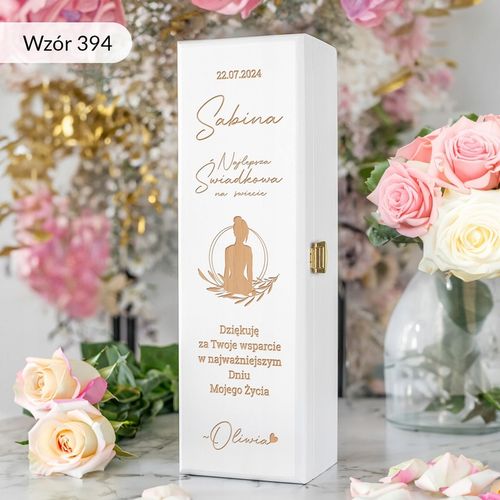 PODZIĘKOWANIE DLA ŚWIADKOWEJ SKRZYNKA NA WINO PREZENT DLA ŚWIADKOWEJ na Arena.pl