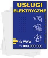 Ulotki A4 reklamowe firmowe 100 sztuk wiele wzorów USŁUGI ELEKTRYCZNE