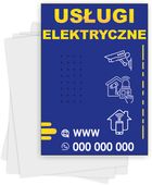 Ulotki A4 reklamowe firmowe 100 sztuk wiele wzorów USŁUGI ELEKTRYCZNE