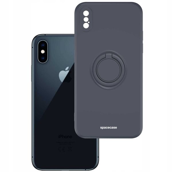 Spacecase Silicone Ring Iphone X/Xs Black zdjęcie 2