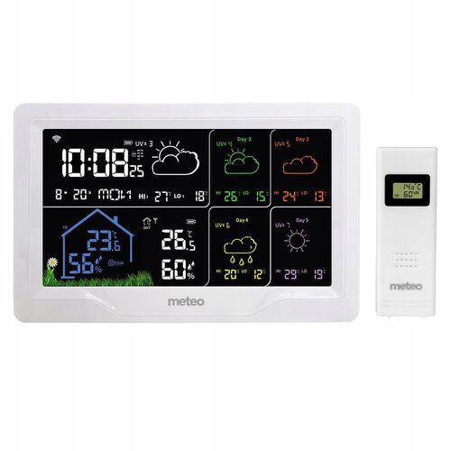 STACJA POGODOWA METEO SP401 WIFI Z PROGNOZĄ POGODY NA 4 DNI na Arena.pl