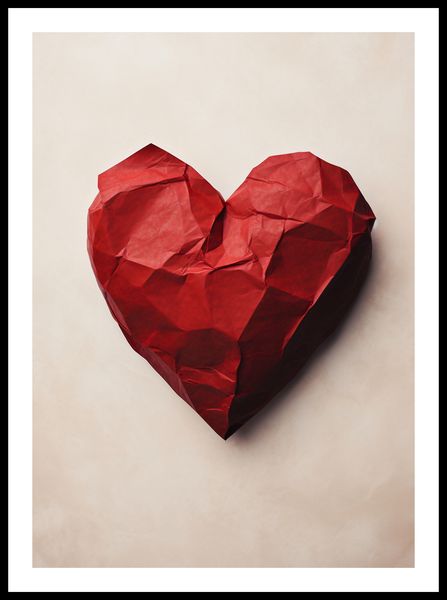Plakat 50x70cm Kreślone Serce zdjęcie 3