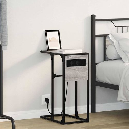 Stolik nocny Szary dąb sonoma 41.5 x 26 x 60.5 cm na Arena.pl