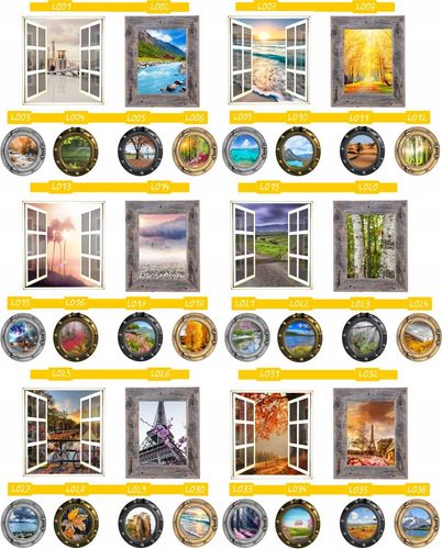 Naklejka samoprzylepna okno widoki TANIO!!! jakość na Arena.pl