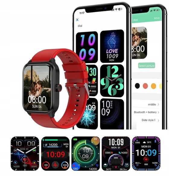 SMARTWATCH ZEGAREK TEMPERATURA CIAŁA POMIARU CUKRU GLUKOZA 3 PASKI HRV NFC zdjęcie 3