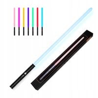 MIECZ ŚWIETLNY 80CM ŚWIECĄCY WOJOWNIK KOLORY METAL