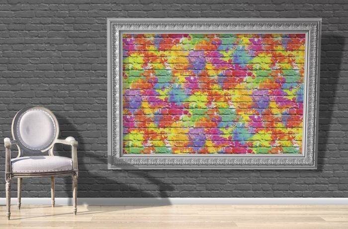 TAPETA CEGŁA KOLOROWA MUR KAMIEŃ EFEKT 3D UGEPA zdjęcie 2