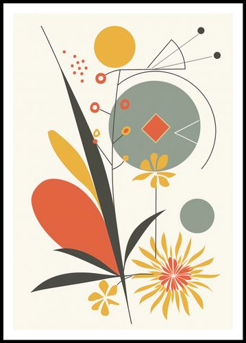 Plakat 68x98cm Geometryczny Ogród na Arena.pl