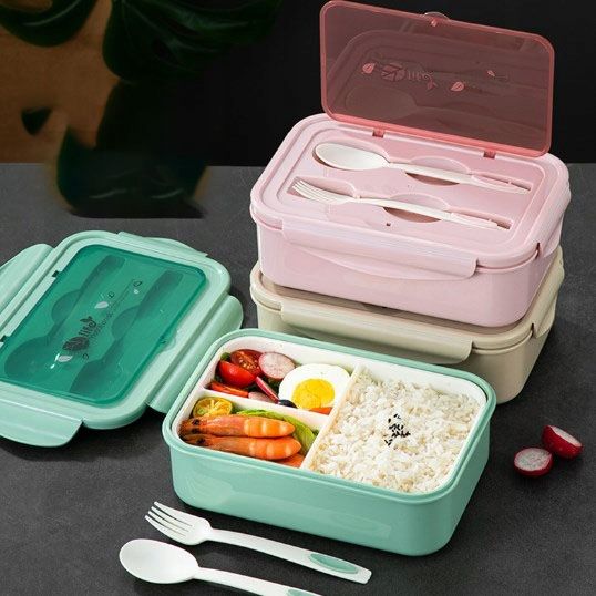 Śniadaniówka Szkoły Lunchbox Pracy Pojemnik Box Bento z Zastawa stołowa zdjęcie 2
