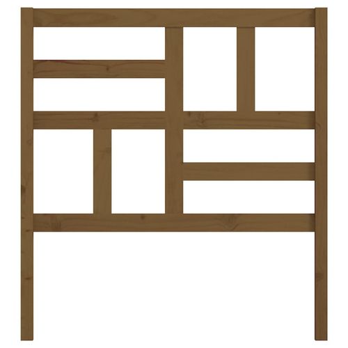 Wezgłowie łóżka, miodowy brąz, 96x4x104 cm, lite drewno sosnowe na Arena.pl