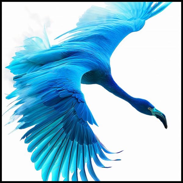 Plakat 100x100cm Błękitny Lot zdjęcie 2