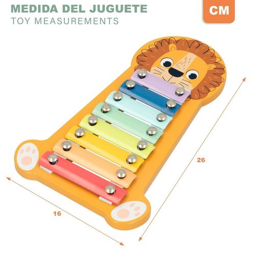 Ksylofon Woomax Lew Drewno 16 x 2,5 x 26 cm (6 Sztuk) na Arena.pl