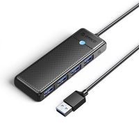 hub papw4a-c3 rozdzielacz 4x usb-a - czarny