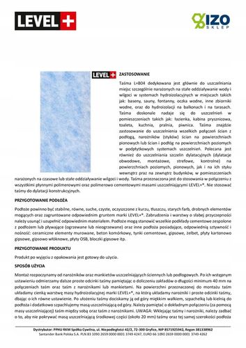 Taśma do Hydroizolacji 20mb Folia w płynie B04 na Arena.pl