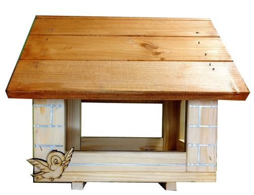 FAJNY karmnik dla ptaków domek karmnik dekoracja ogrodu 27/30/28 budka na Arena.pl