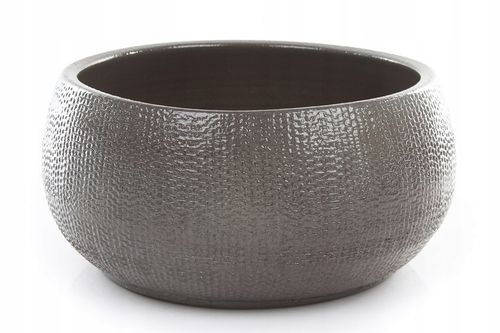 brązowa ceramiczna doniczka na drzewko BONSAI misa PORTO B. 27/13 do bonzai na Arena.pl