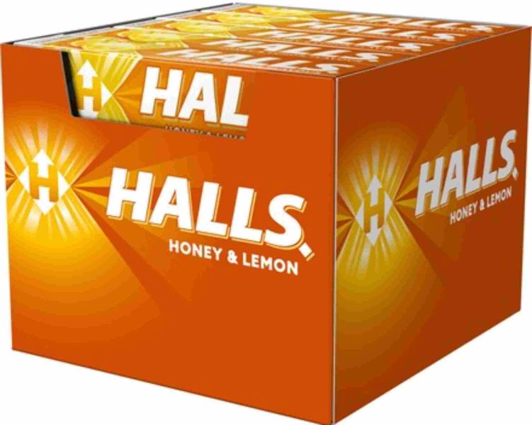 (x20) HALLS Honey Lemon 33,5g zdjęcie 1