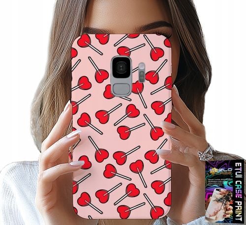 ETUI DO SAMSUNG GALAXY S9 - KOBIECE, MODNE WZORY LIZAKI W SERCA CASE na Arena.pl