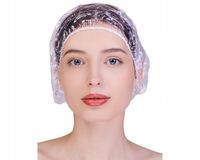 Czepki foliowe jednorazowe z gumką Czepek ochronny na głowę 100 sztuk