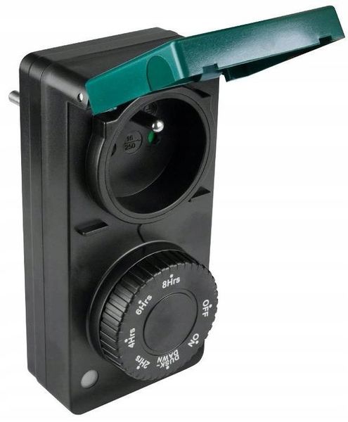 Programator czasowy analogowy z czujn. zmierzchu zdjęcie 1