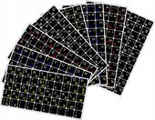 10 szt. UKRAIŃSKIE Naklejki CYRYLICA NA KLAWIATURĘ