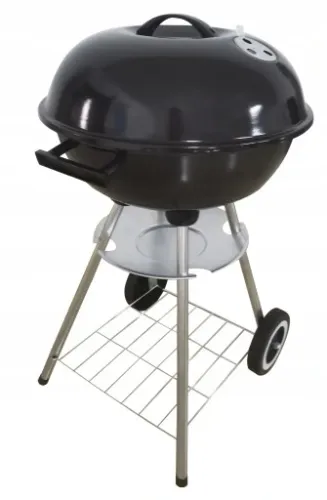 Grill BBQ KETTLE Ogrodowy węglowy na brykiet Zamykany POKRYWA półka na Arena.pl