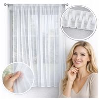 FIRANA gotowa salon sypialnia WOAL gładka biała TAŚMA i tunel 300x200 modna