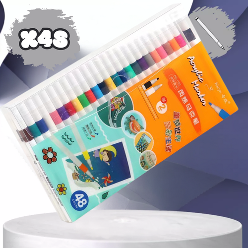 flamastry pisaki akrylowe do różnych powierzchni 48 szt acrylic marker na Arena.pl