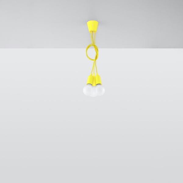 Lampa wisząca DIEGO 3 żółta zdjęcie 5