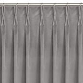 Zasłona VILA velvetowa na flexach 135x270 szara wzór 1 Homede