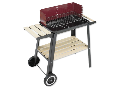 Grill węglowy wózek - prostokątny na Arena.pl