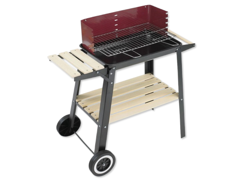Grill węglowy wózek - prostokątny zdjęcie 2