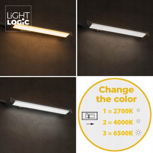 Oprawa podszafkowa listwa meblowa LL RILAK LED CCT 10W biała zmian na Arena.pl