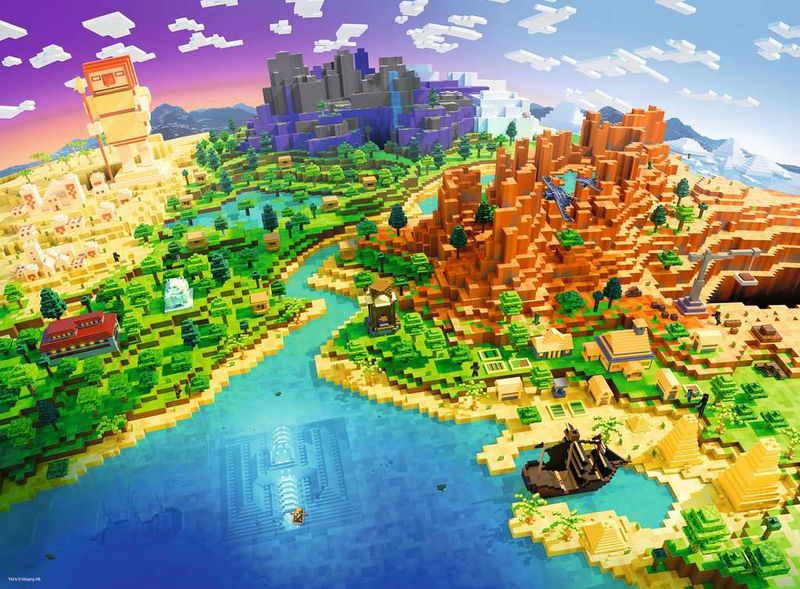 Puzzle 500 elementów. Minecraft zdjęcie 2