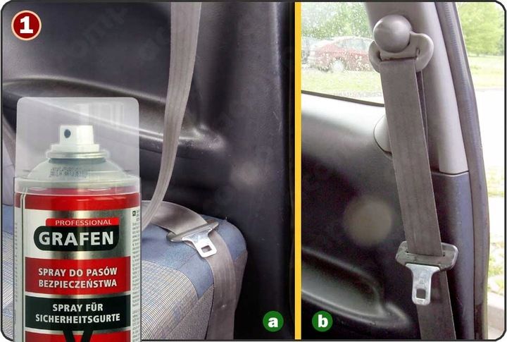 GRAFEN PRO spray do regeneracji pasów samochodowych 400ml zdjęcie 4