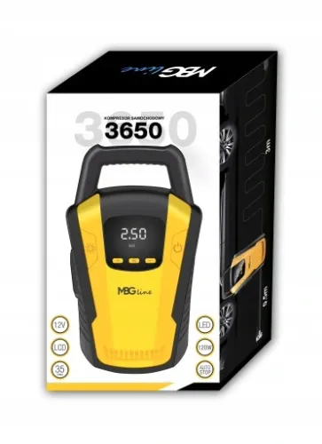 KOMPRESOR SAMOCHODOWY Pompka Sprężarka 12V LED LCD na Arena.pl