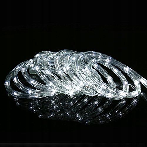 WĄŻ Świetlny 20m LED LAMPKI CHOINKOWE BIAŁY ZIMNY na Arena.pl