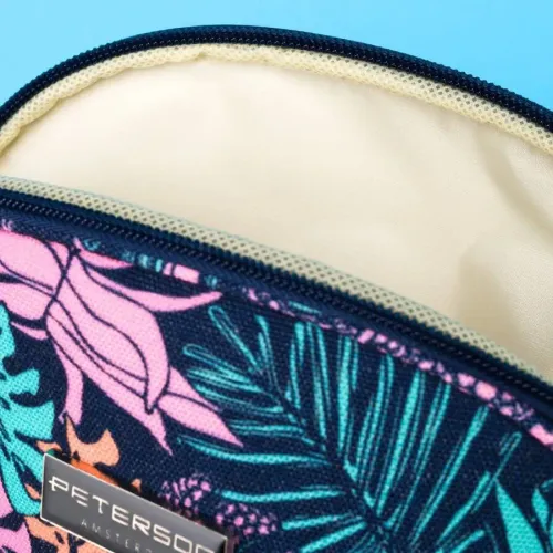 kompaktowa kosmetyczka damska z botanicznym printem - peterson na Arena.pl