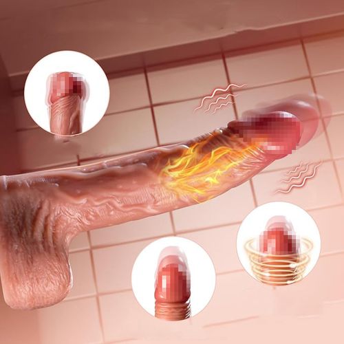 Realistyczne dildo z funkcjami ciągu, wibracji i ogrzewania, 4.5cm na Arena.pl