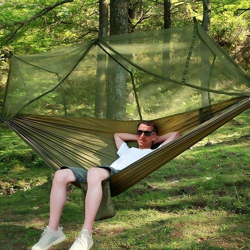 HAMAK DWUOSOBOWY TURYSTYCZNY Z MOSKITIERA BIWAK na Arena.pl