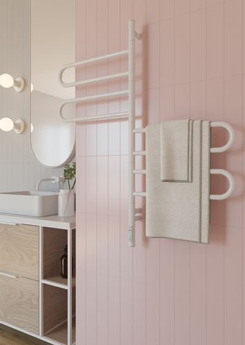 ELNA Grzejnik łazienkowy elektryczny Fluger 4 White 4 elementy ruchome na Arena.pl