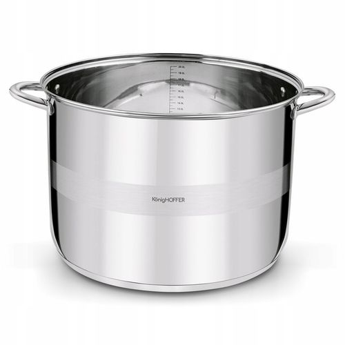 GARNEK INDUKCJA DUŻY Stalowy Pokrywka GASTRONOMICZNY Konighoffer Faro 21 l na Arena.pl