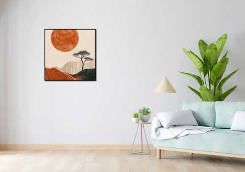 Plakat 70x70cm Afrykański Zachód Słońca na Arena.pl