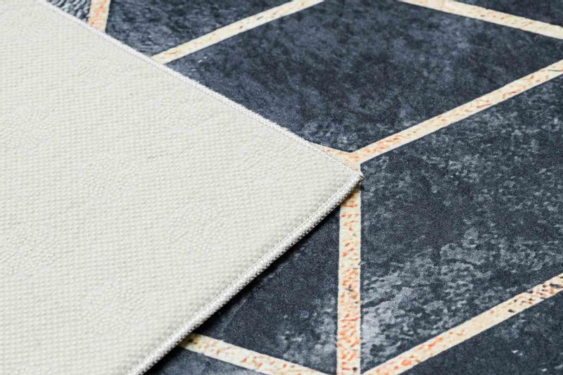 RUG/LU/ARLEN/CUBE2/BLACK+GOLD/160x220 zdjęcie 14
