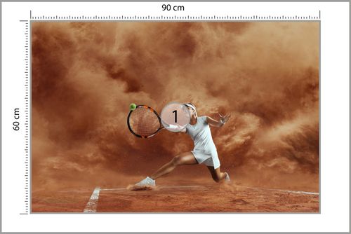 Fototapeta Tenisistka W Grze Flizelina 270x180 na Arena.pl