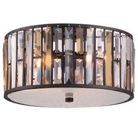 LAMPA sufitowa GEMMA HK-GEMMA-F-VBZ Elstead HINKLEY metalowa OPRAWA plafon kryształy brąz bursztynowe przezroczyste