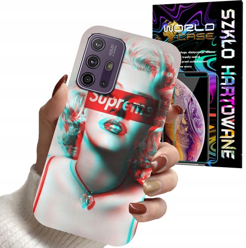 ETUI DO MOTOROLA MOTO G10 POWER - Monroe MODNE KOBIECE WZORY + SZKŁO na Arena.pl