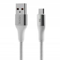 VIDVIE Kabel Przewód Fast Charge Szybkie Ładowanie 3A USB / TYPE C -1M