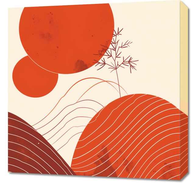 Obraz 60x60cm Ciepło Czerwieni zdjęcie 1